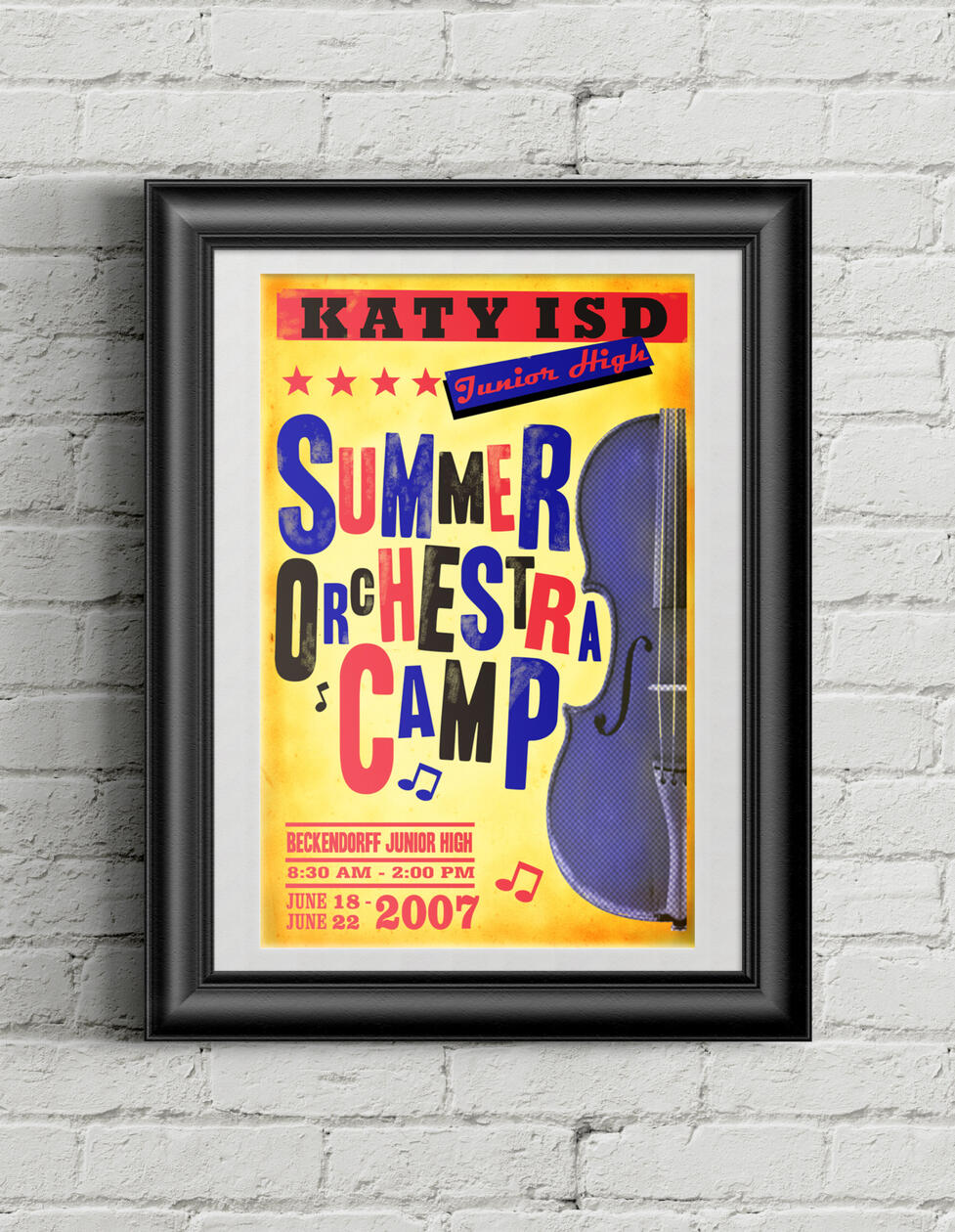 Katy ISD Summer Orchestra Camp Poster