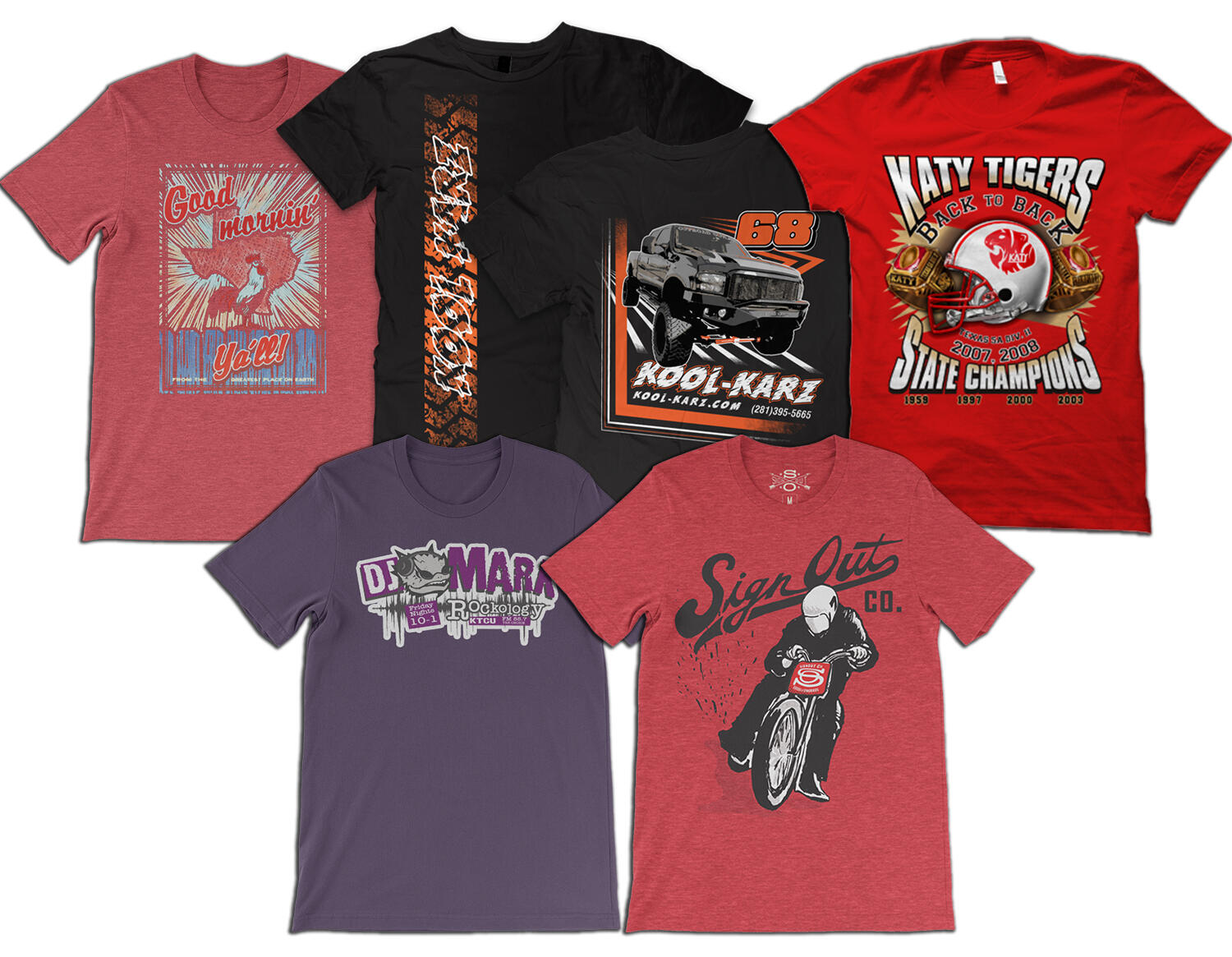 Various T-shirt Designs