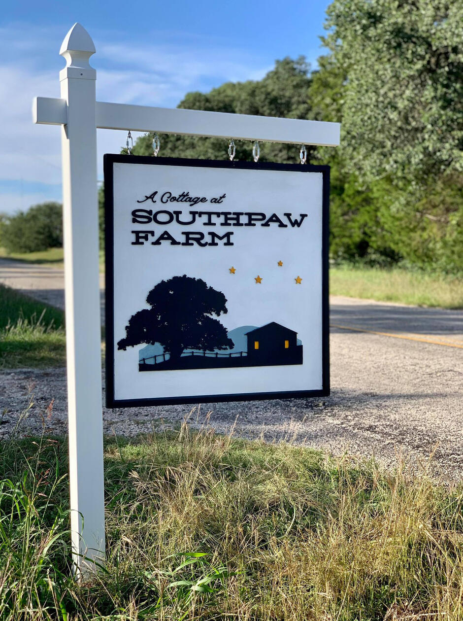 Air BnB Sign Installation