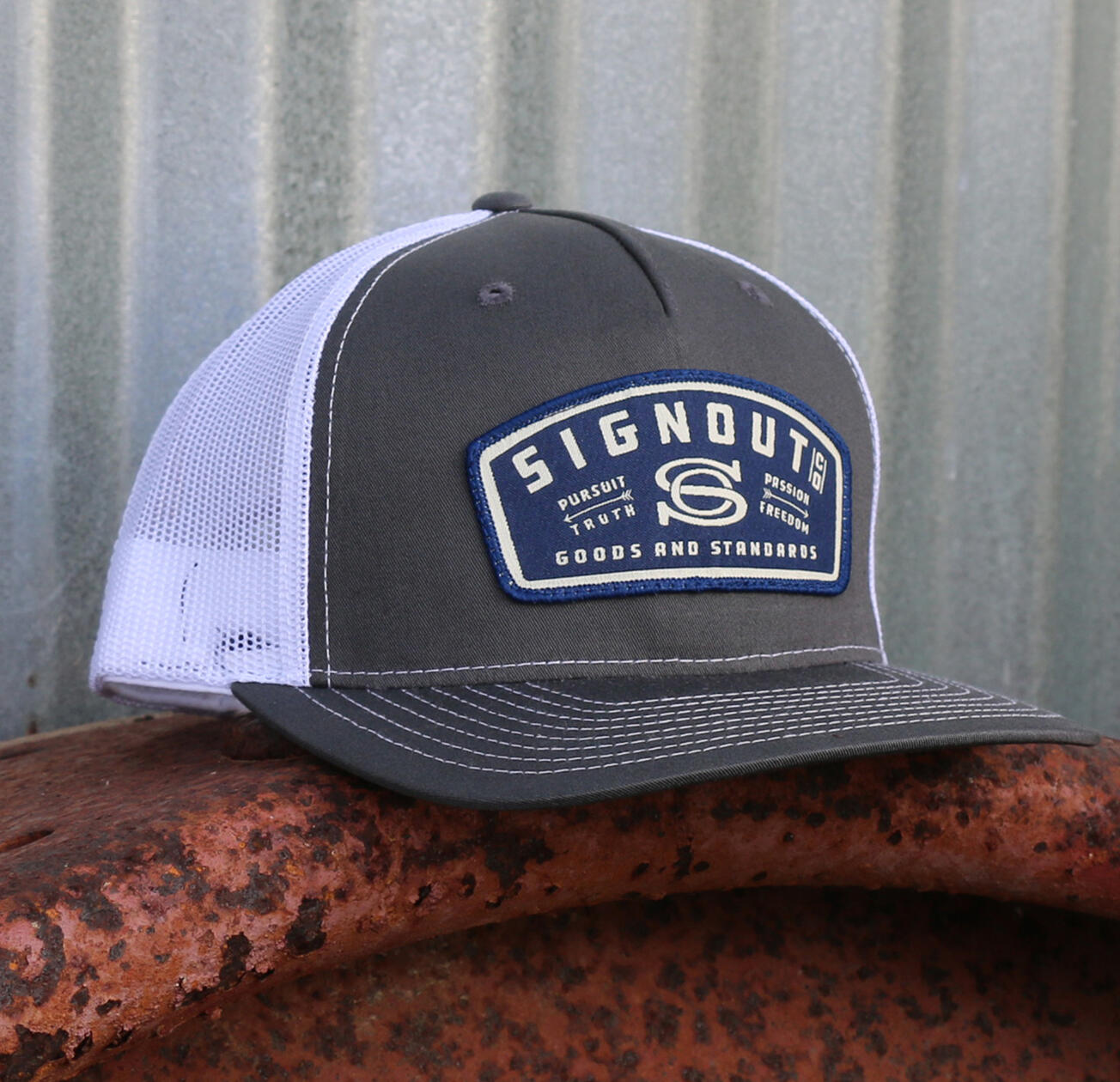 SignOut Cap Design and Product Photogrpah