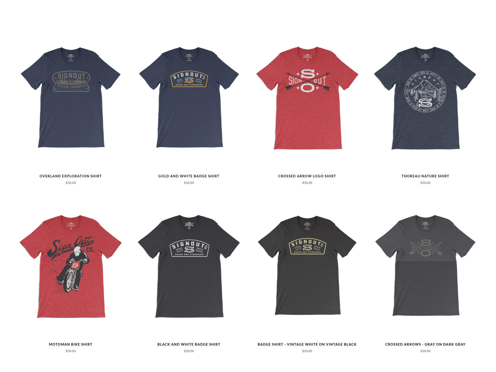 SignOut Brand Shirt Design Collection 1